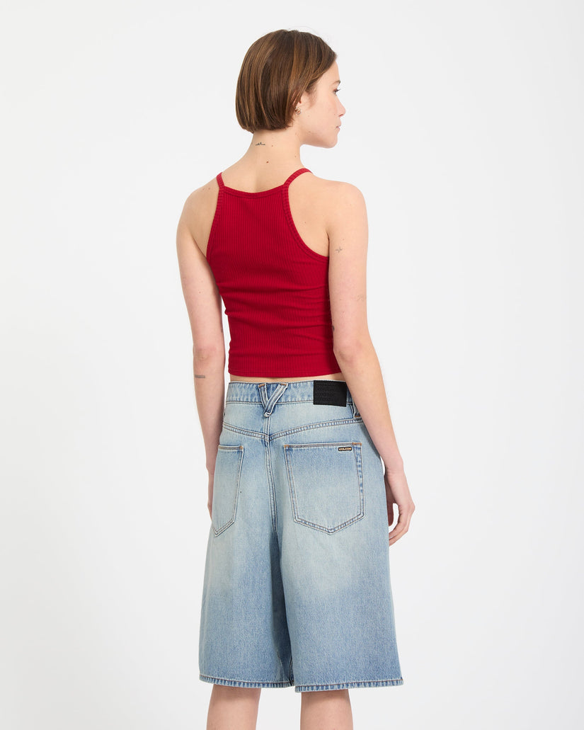 Short en denim Beeggy - Dusty Blue Wash