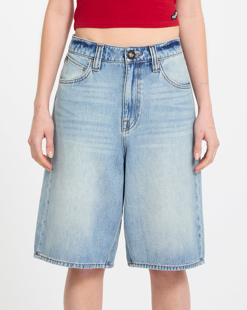 Short en denim Beeggy - Dusty Blue Wash