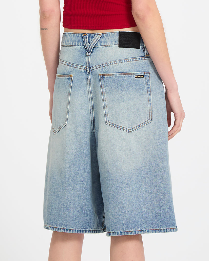 Short en denim Beeggy - Dusty Blue Wash