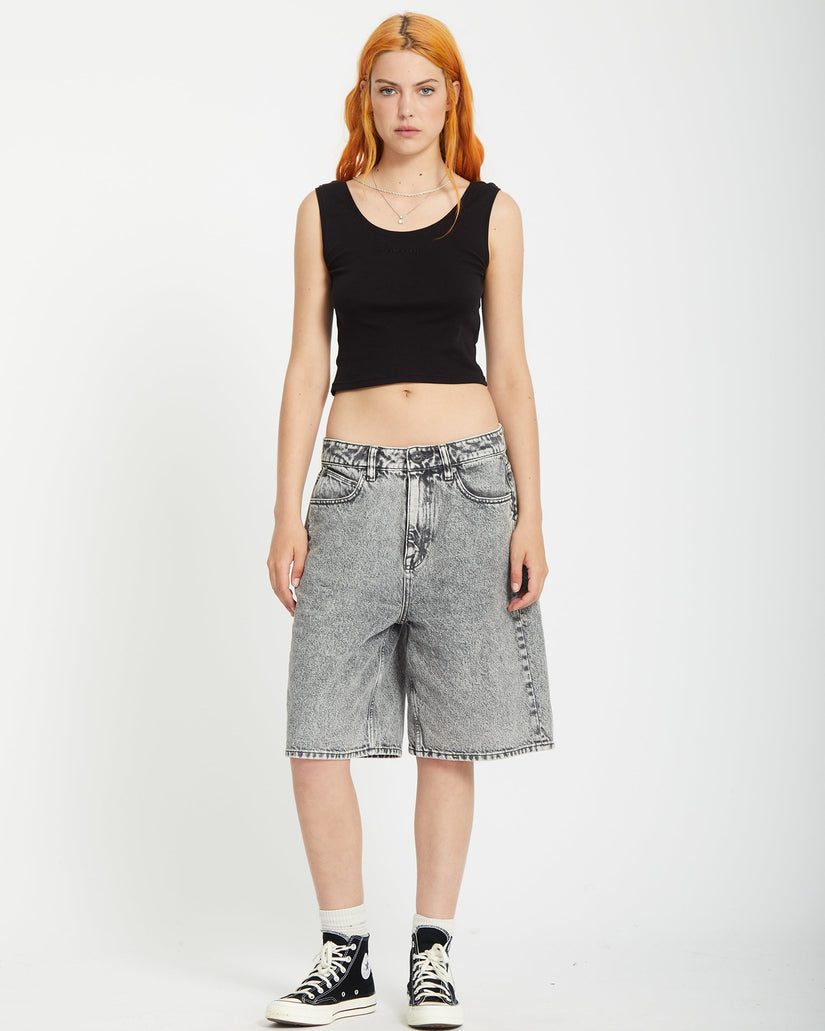 Short en denim Beeggy - Grey Vintage
