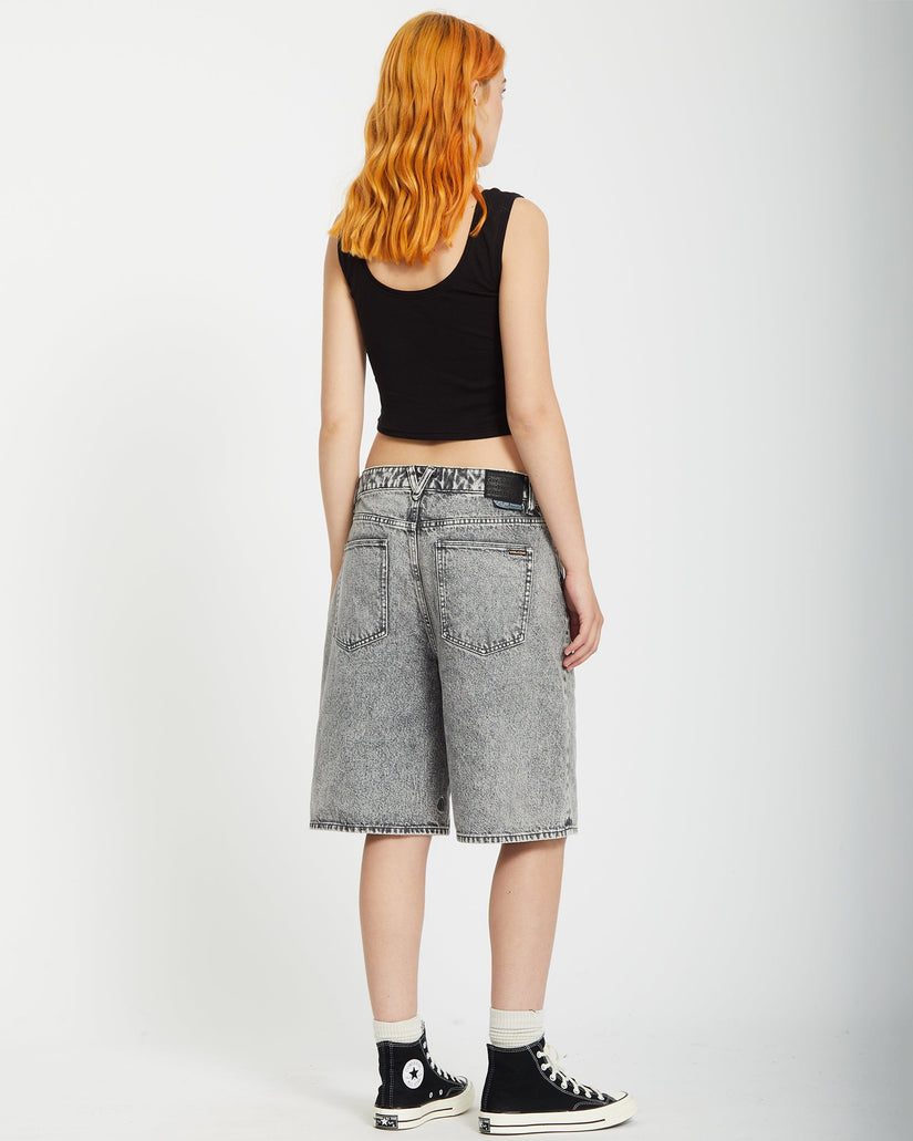 Short en denim Beeggy - Grey Vintage