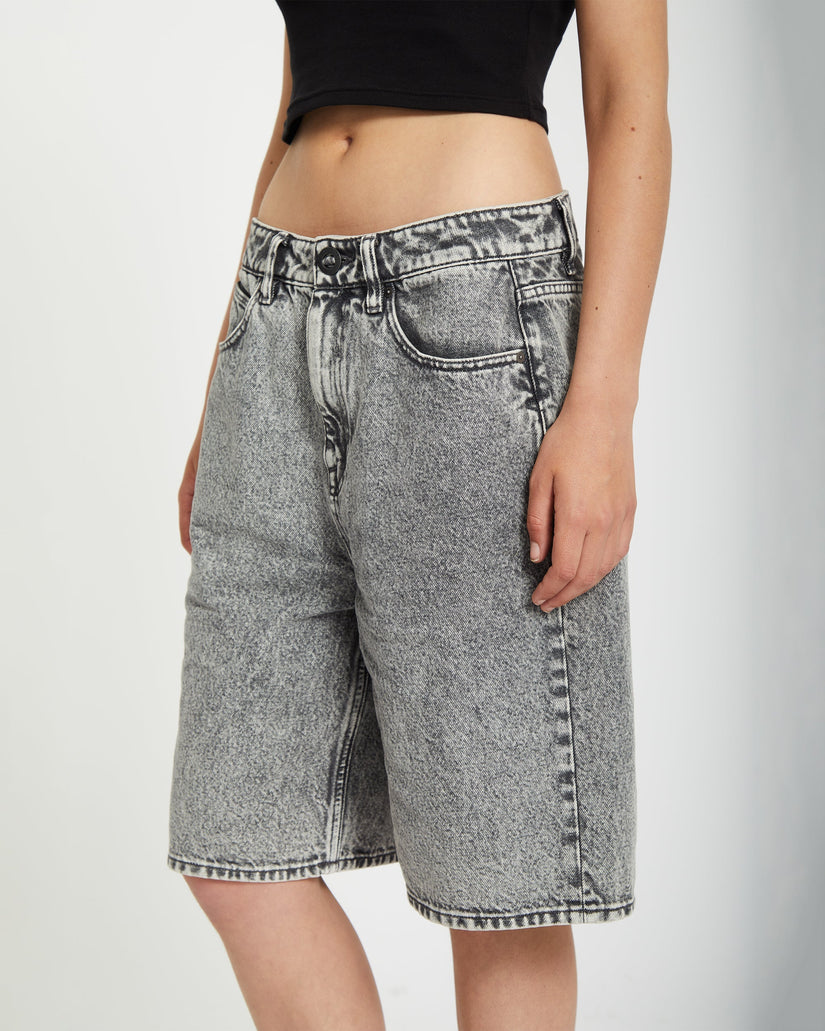 Short en denim Beeggy - Grey Vintage