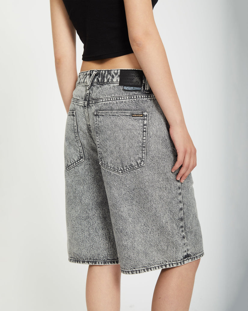 Short en denim Beeggy - Grey Vintage