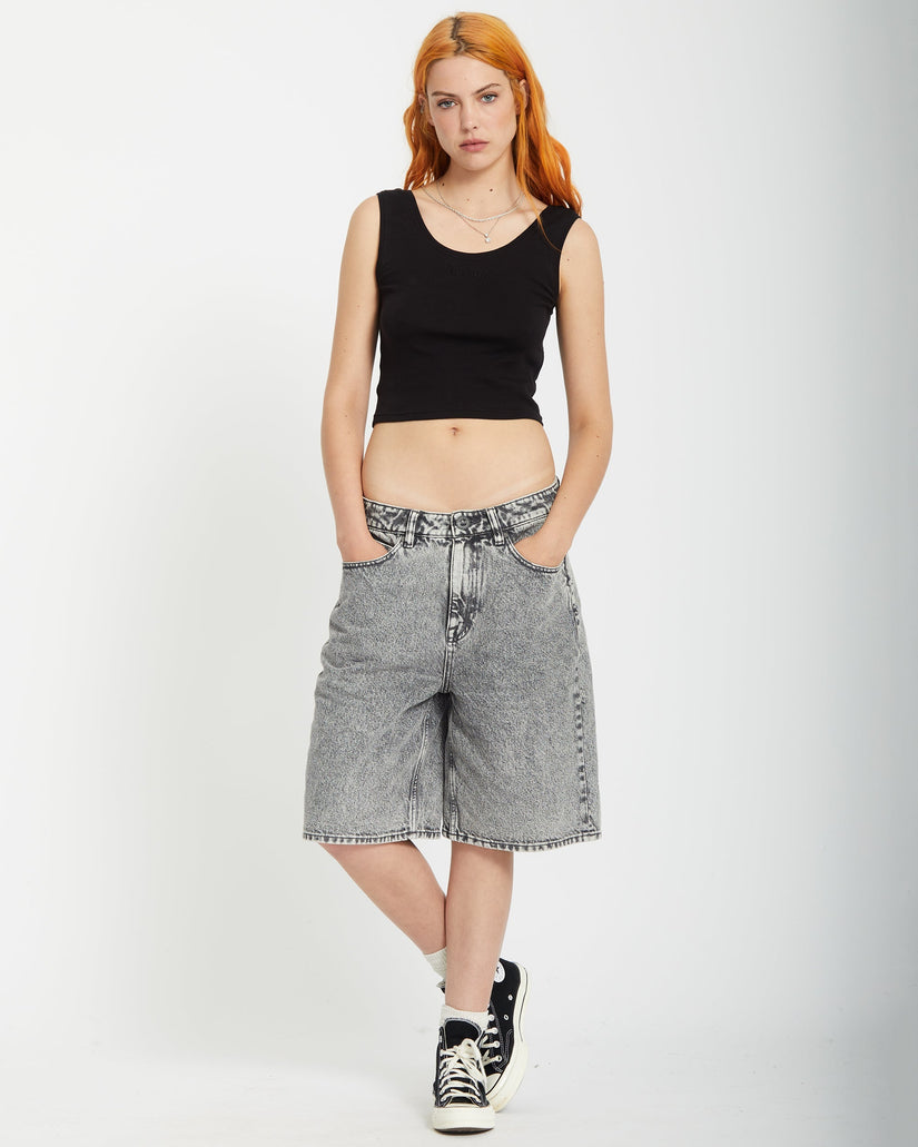 Short en denim Beeggy - Grey Vintage