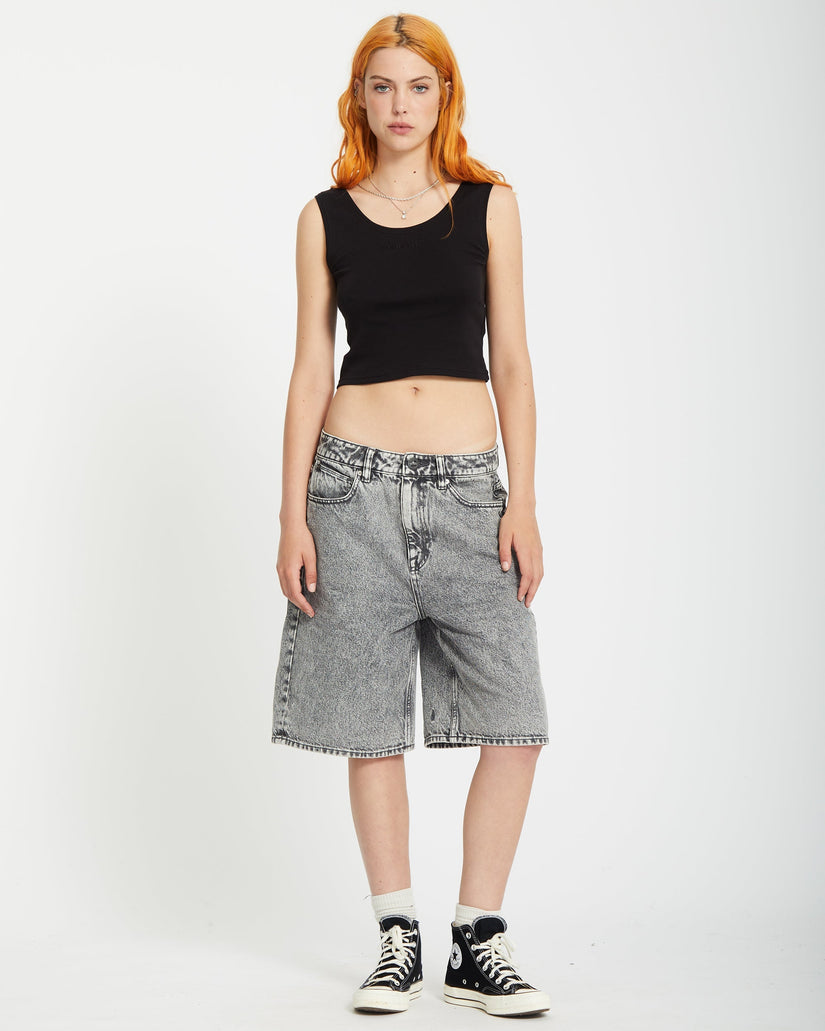 Short en denim Beeggy - Grey Vintage