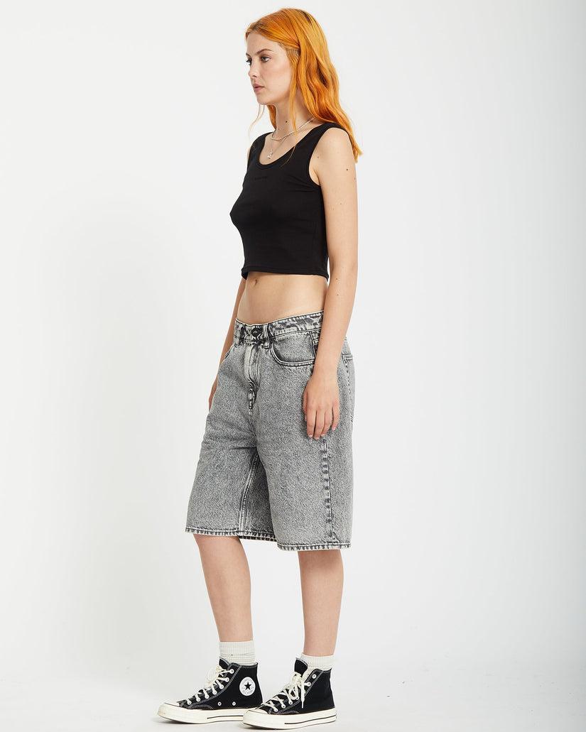 Short en denim Beeggy - Grey Vintage