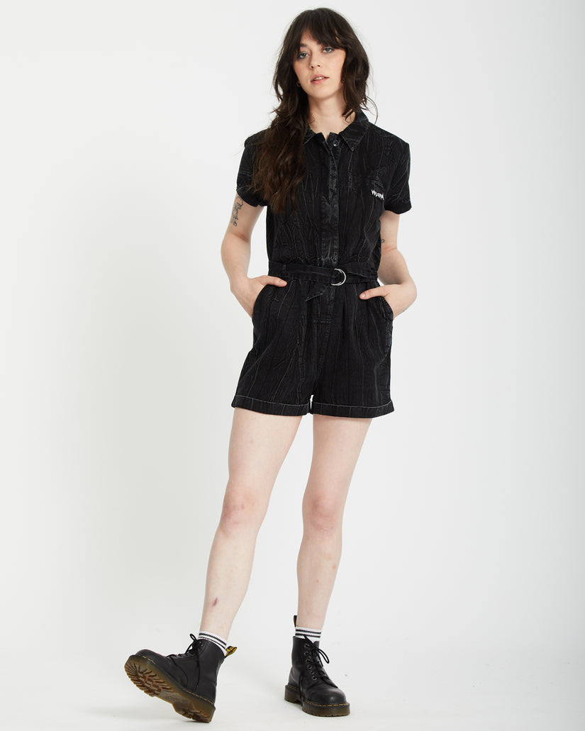 Combishort Asphalt - BLACK MARBLE WASH