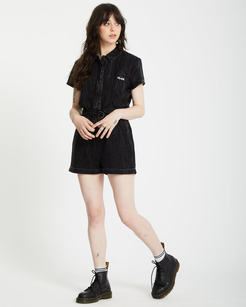Combishort Asphalt - BLACK MARBLE WASH