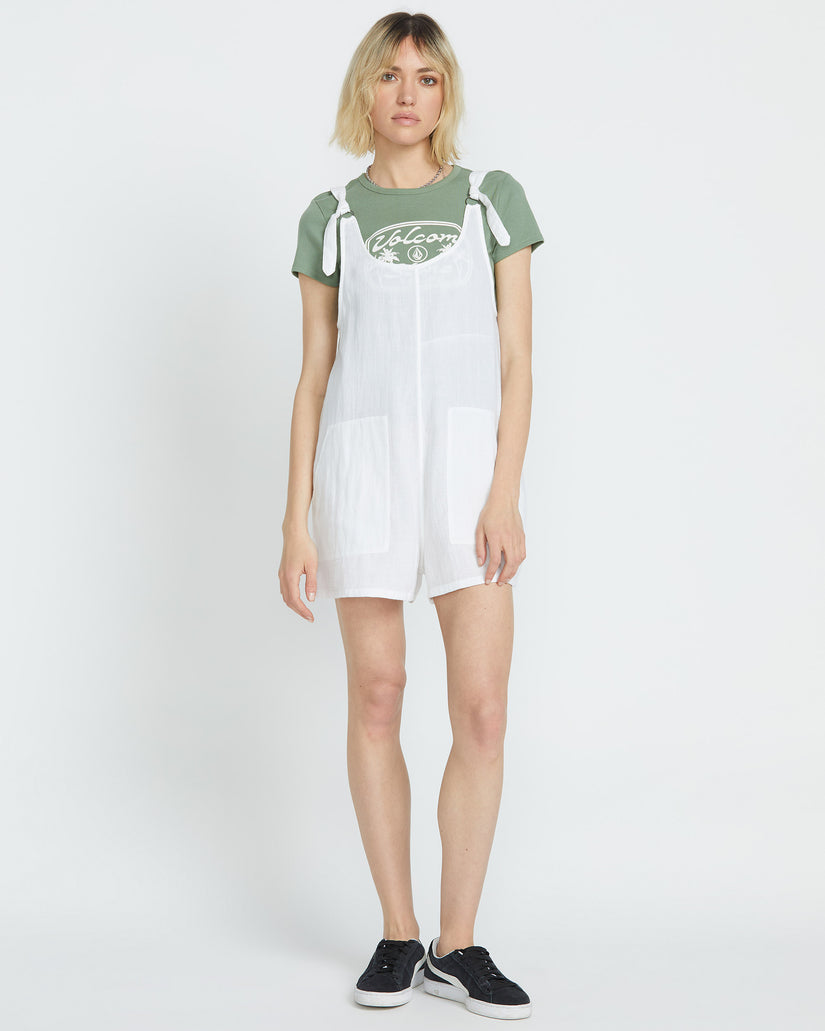 Combishort Lil Tie Strap - WHITE