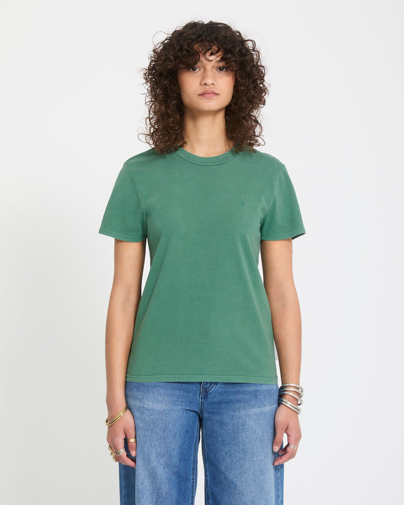 T-shirt Solid Stone - Evergreen