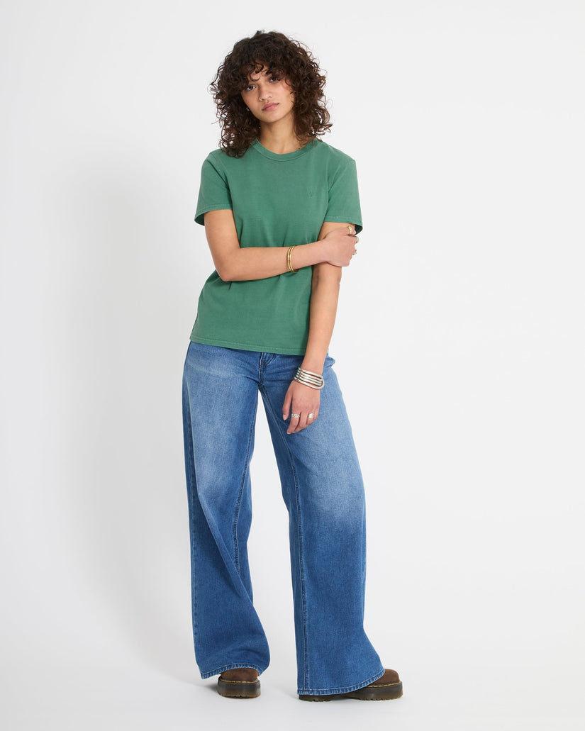 T-shirt Solid Stone - Evergreen