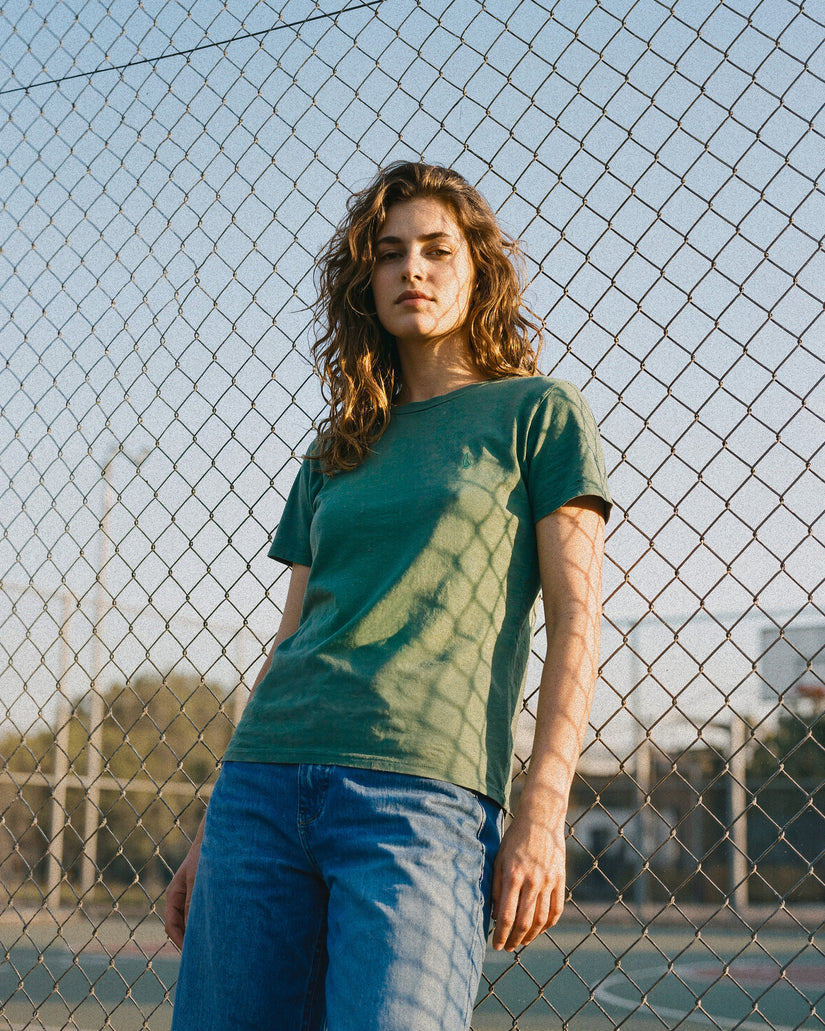 T-shirt Solid Stone - Evergreen