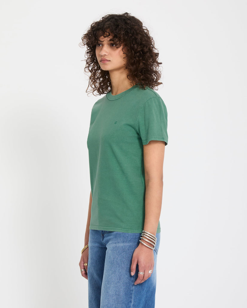 T-shirt Solid Stone - Evergreen