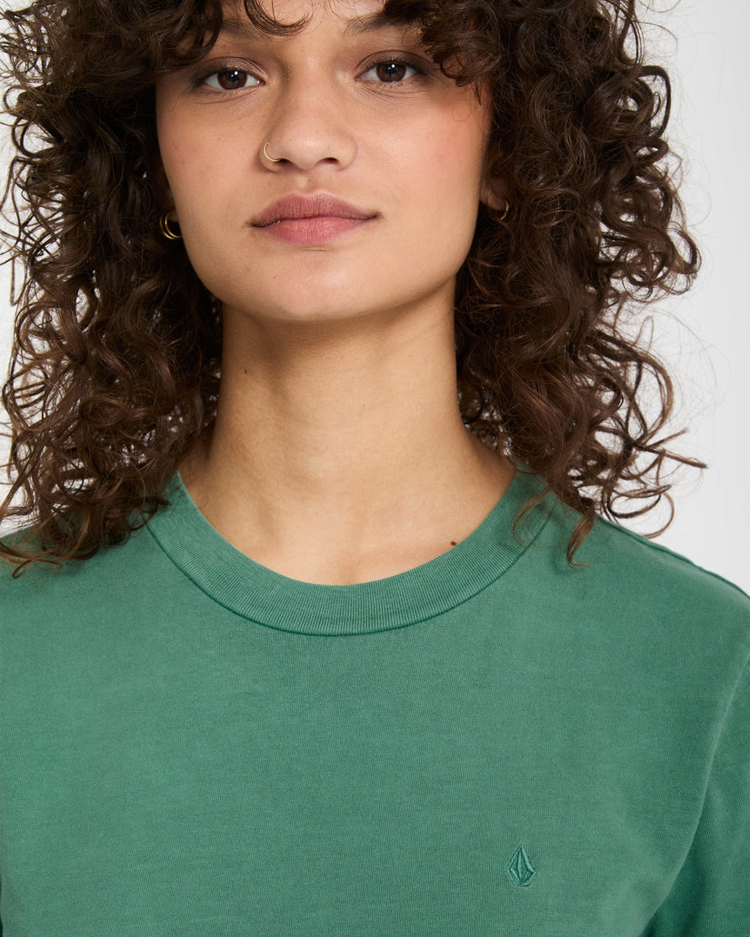T-shirt Solid Stone - Evergreen