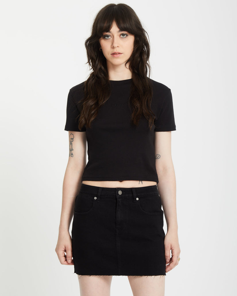 Crop top Volcomstone Tight - Black