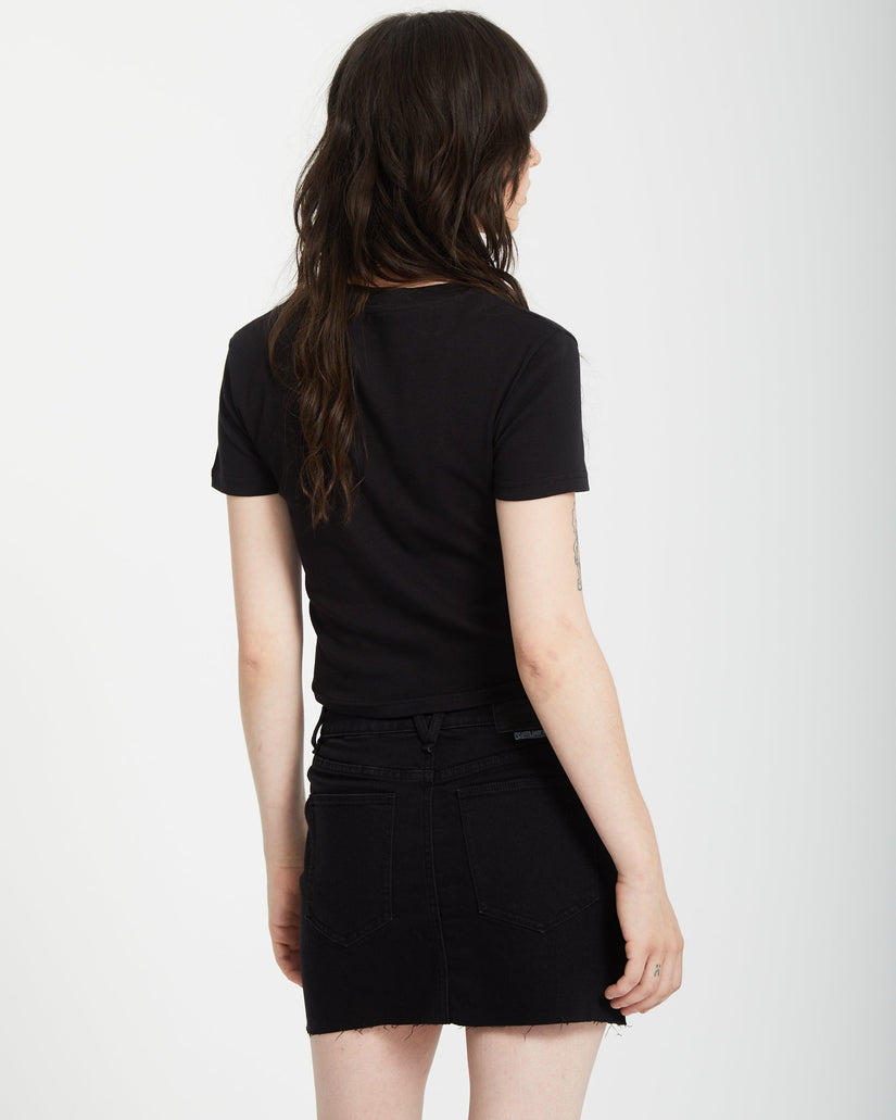 Crop top Volcomstone Tight - Black