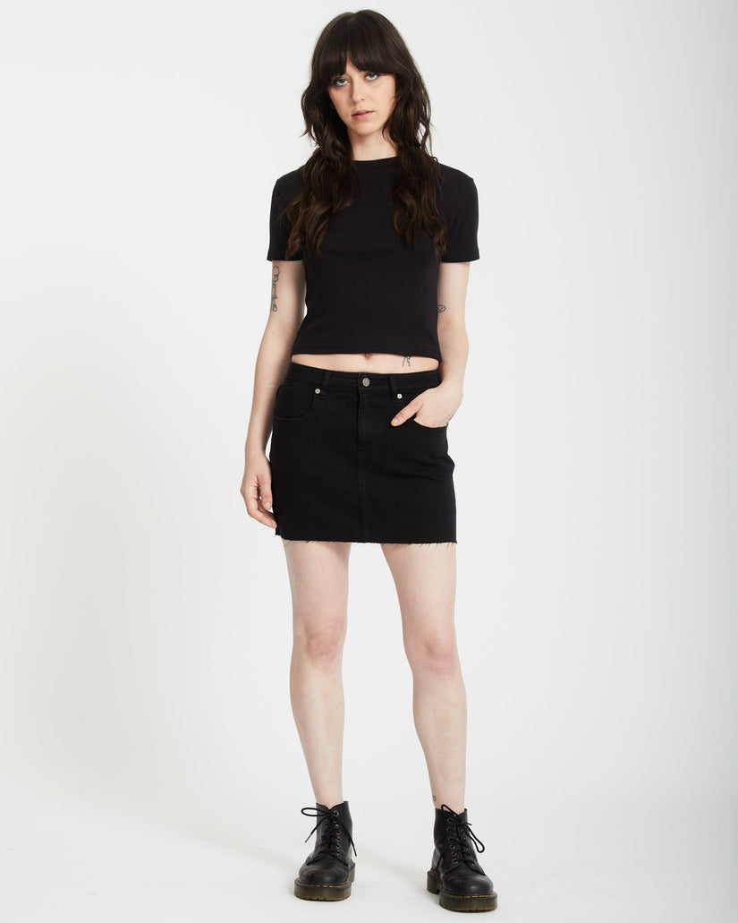 Crop top Volcomstone Tight - Black