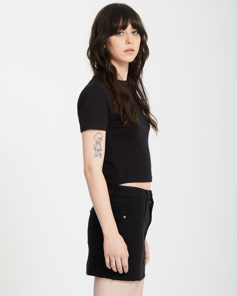 Crop top Volcomstone Tight - Black