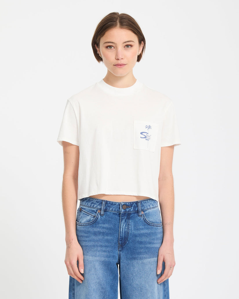 T-shirt Pocket Dial - Vintage White