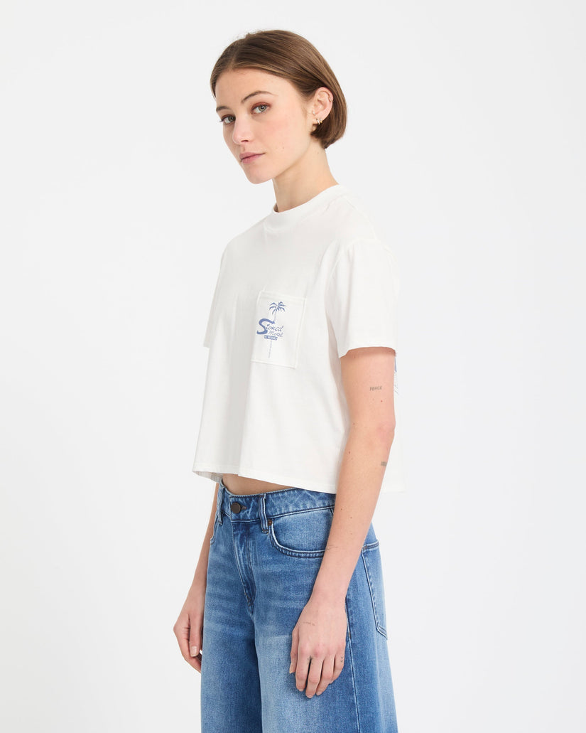 T-shirt Pocket Dial - Vintage White