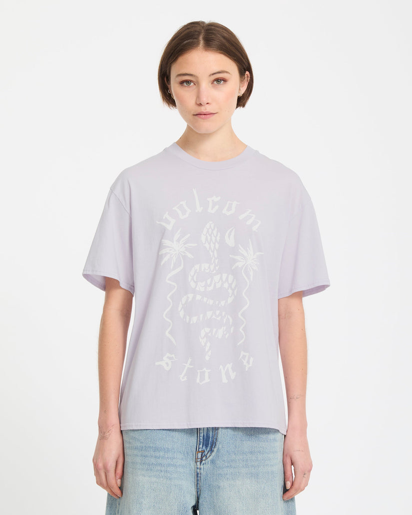T-shirt Boyfriend Burnout - Dusty Lavender