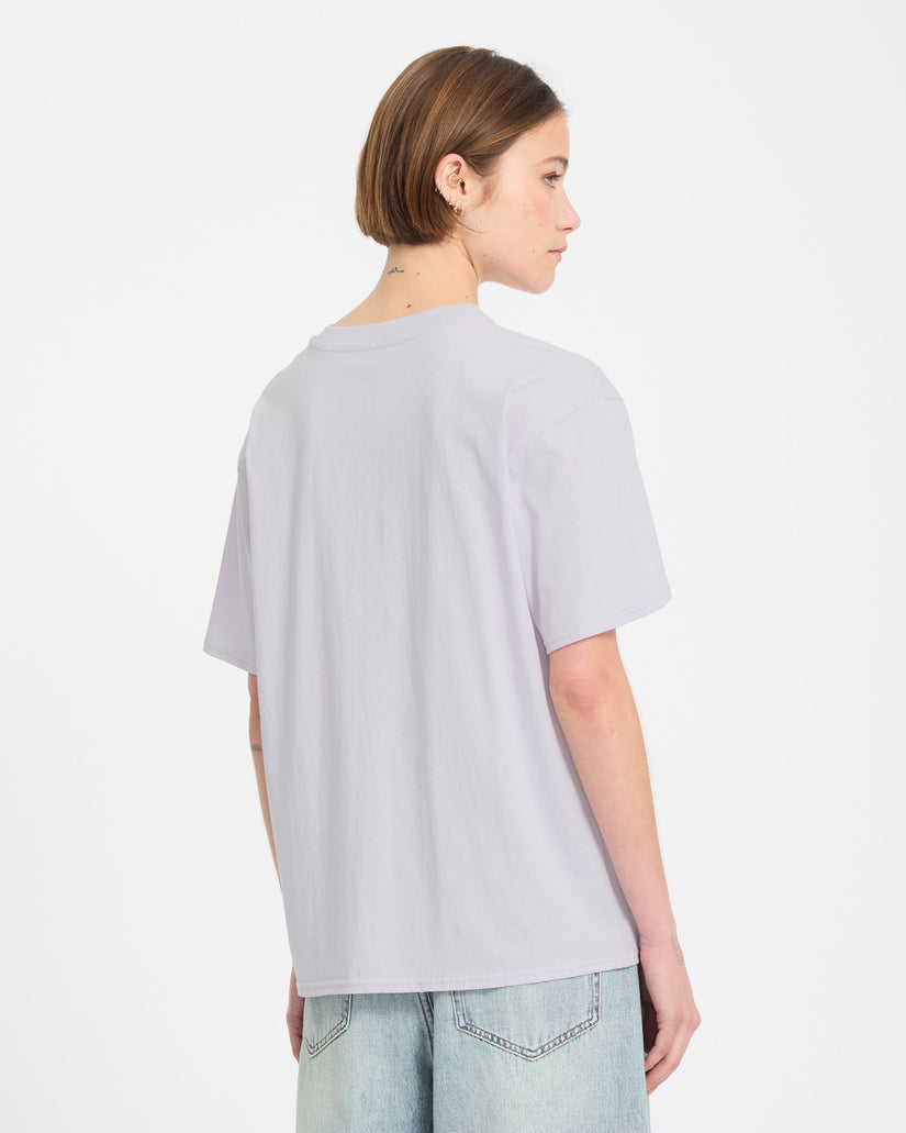 T-shirt Boyfriend Burnout - Dusty Lavender