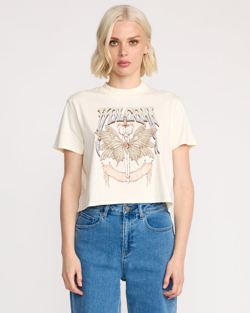 T-Shirt Dial Crop - Bone