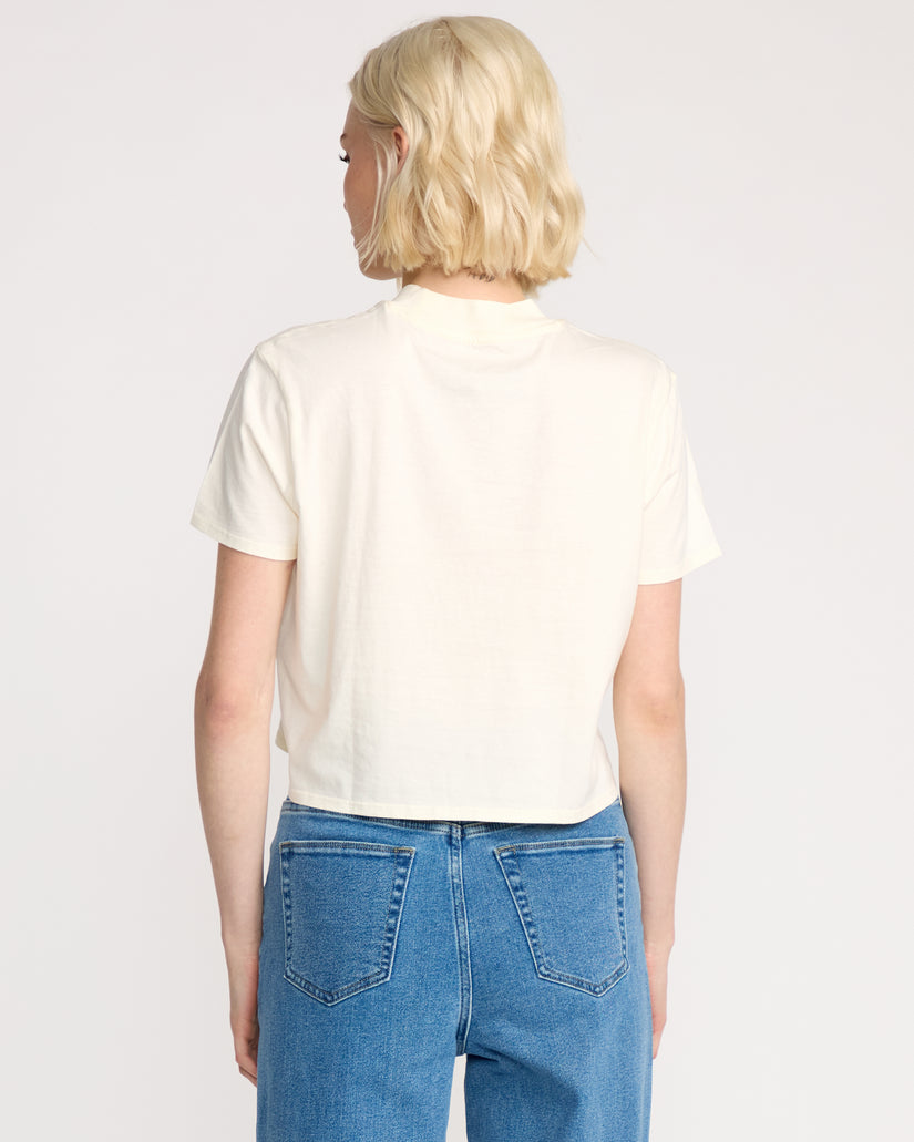 T-Shirt Dial Crop - Bone