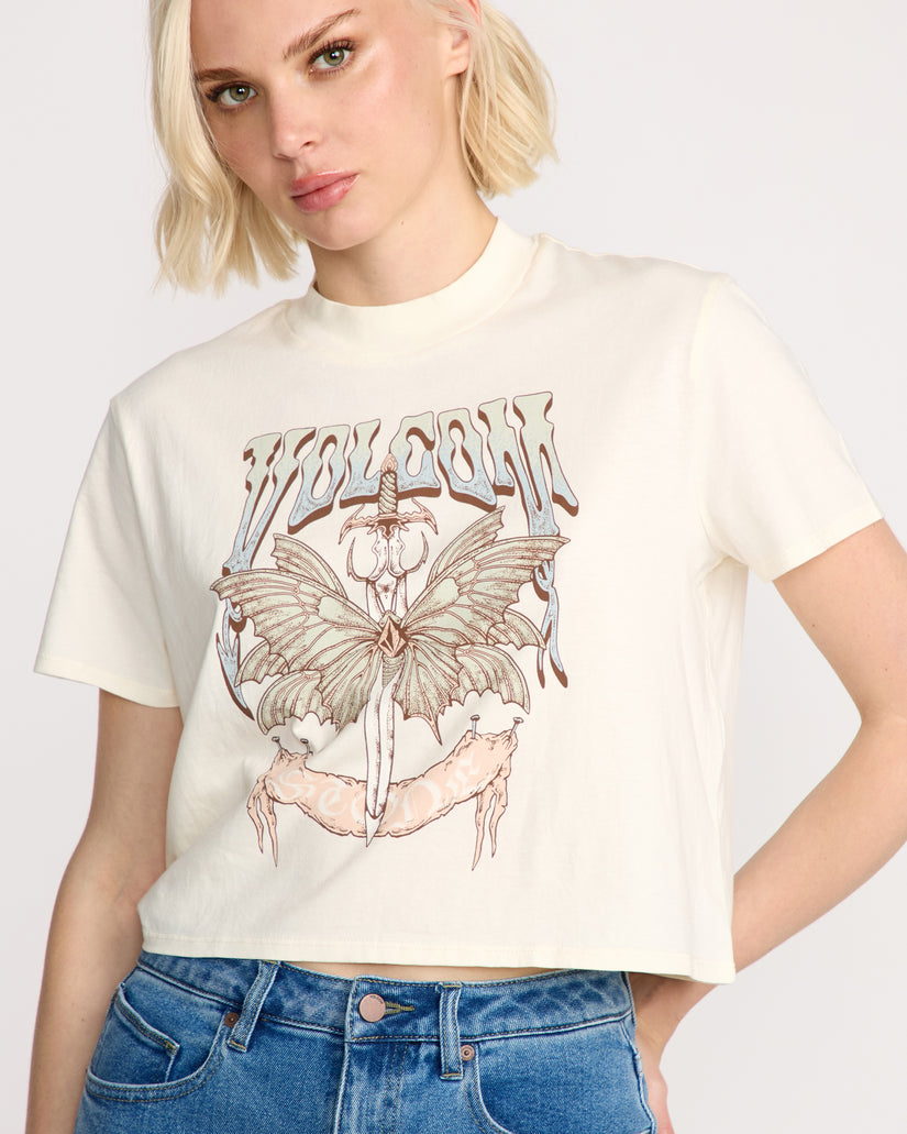 T-Shirt Dial Crop - Bone