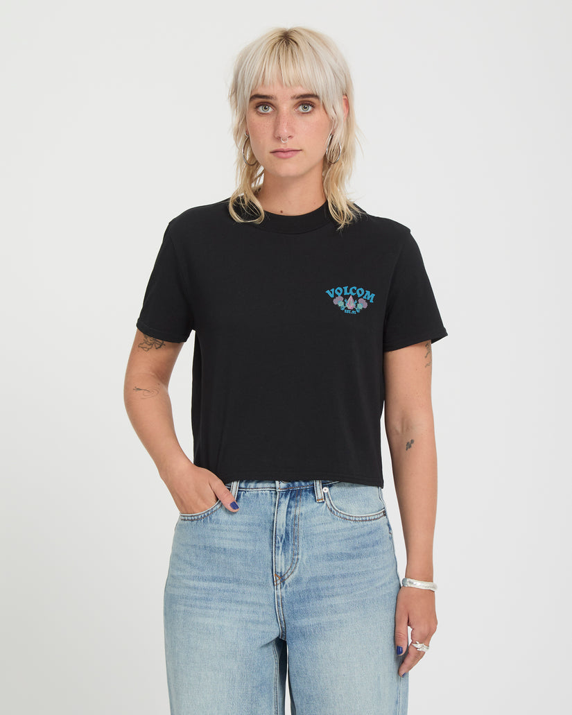 T-shirt Dial Crop - Black