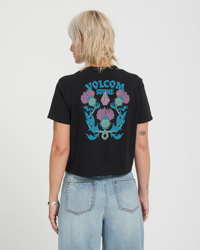 T-shirt Dial Crop - Black