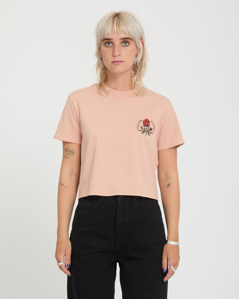 T-shirt Dial Crop - Misty Rose
