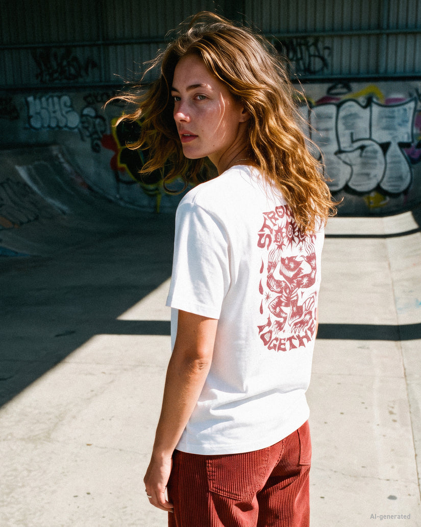 T-shirt Radical Daze Up - White