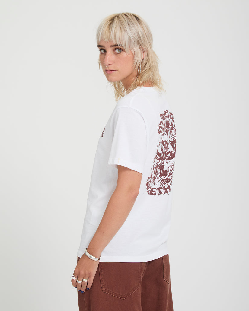 T-shirt Radical Daze Up - White