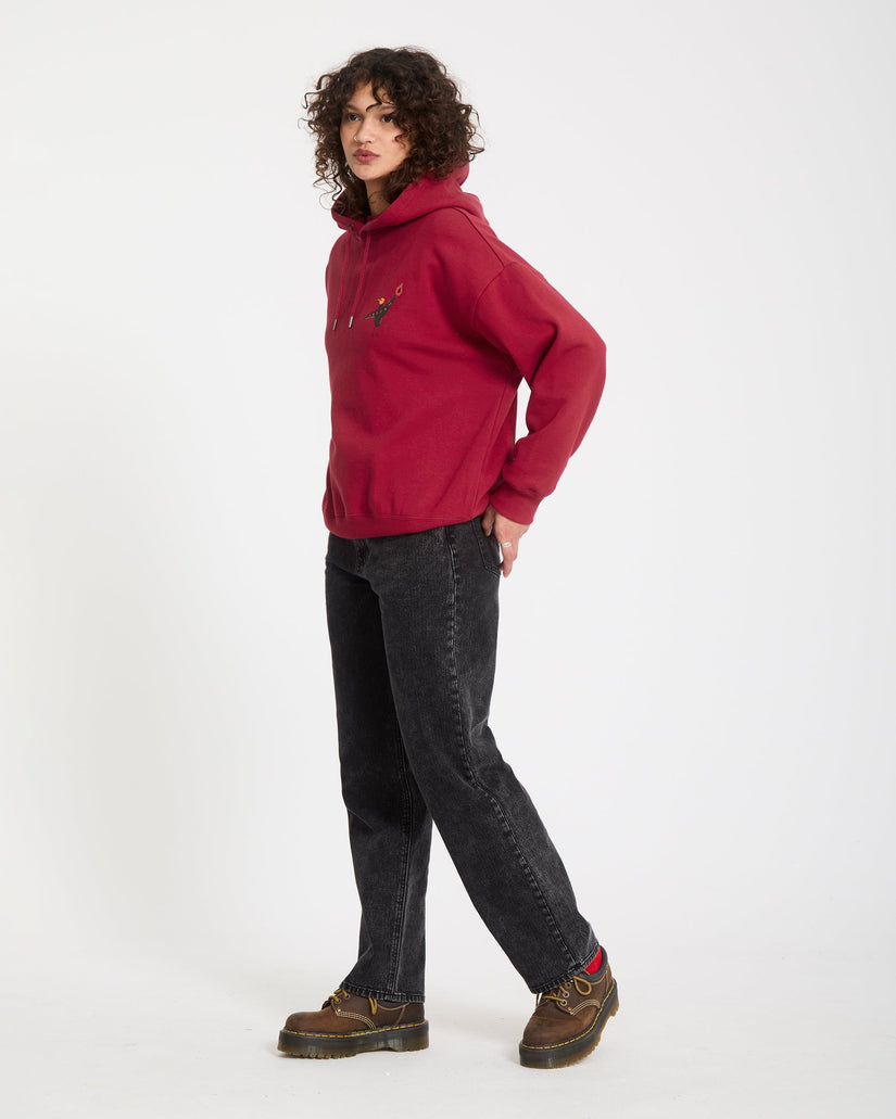 Sweat à capuche Moove On - Deep Red