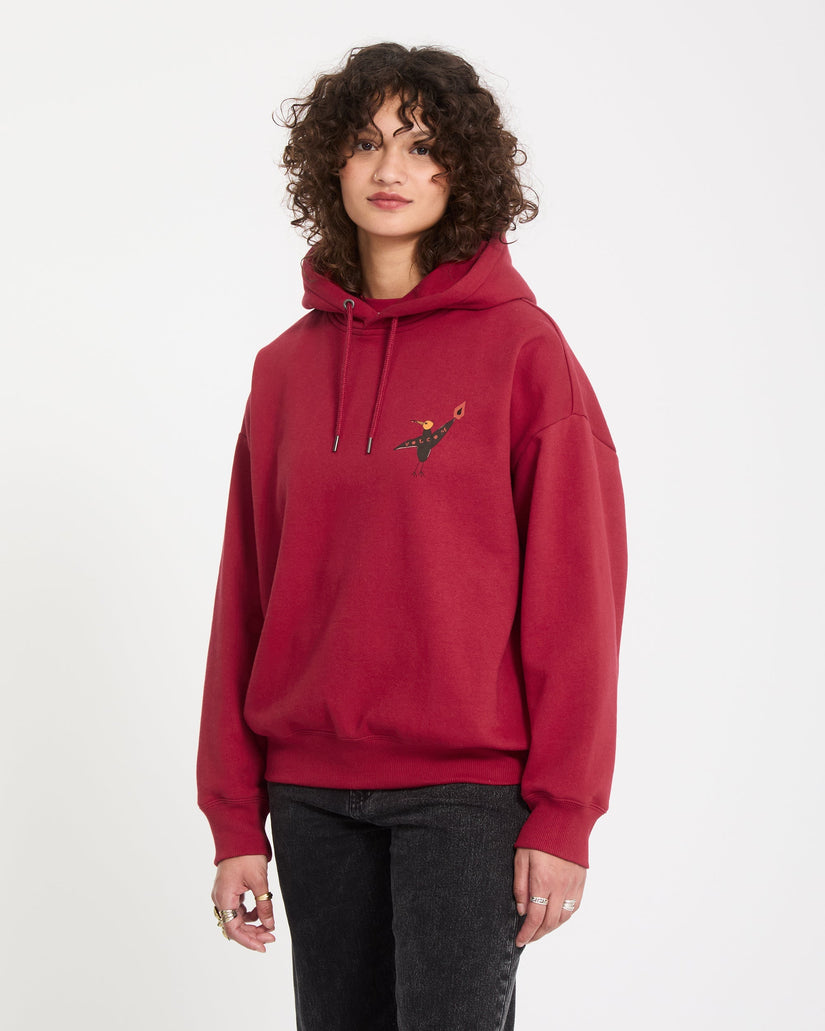 Sweat à capuche Moove On - Deep Red