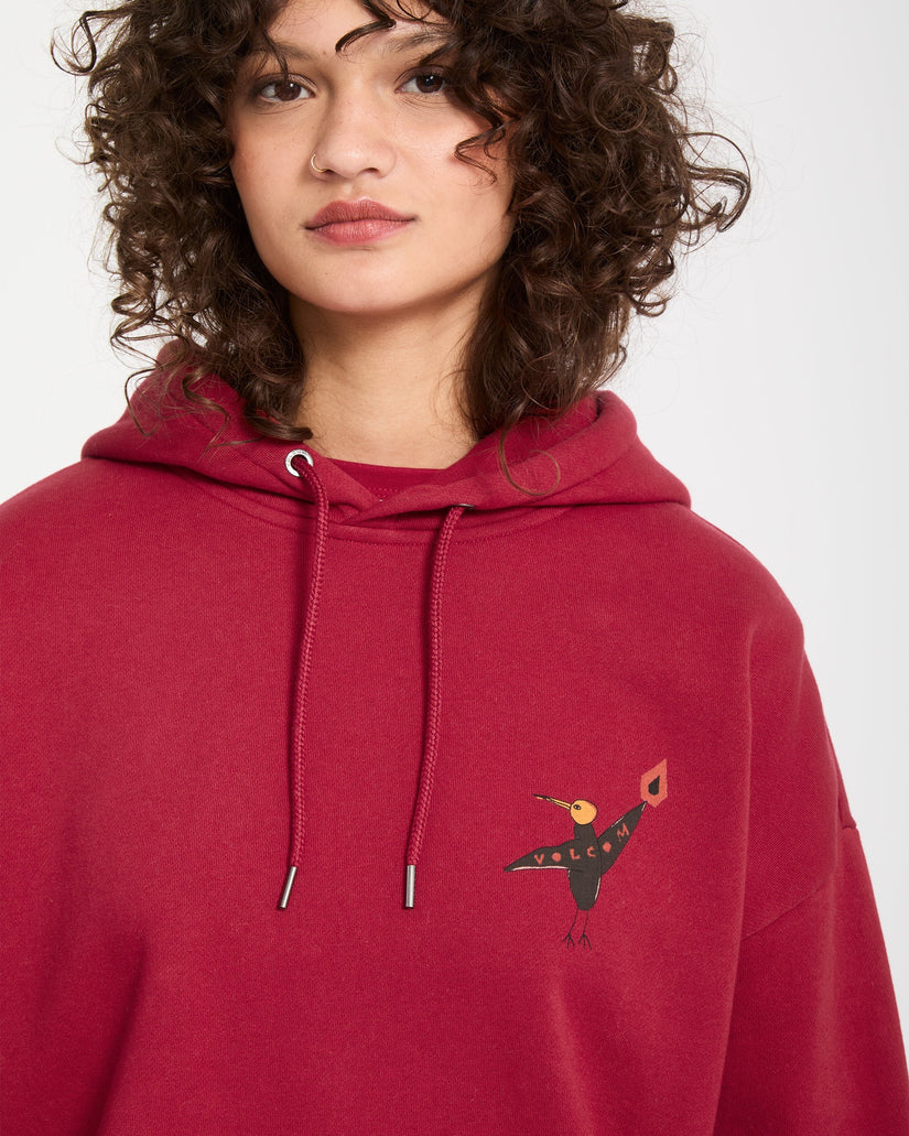 Sweat à capuche Moove On - Deep Red