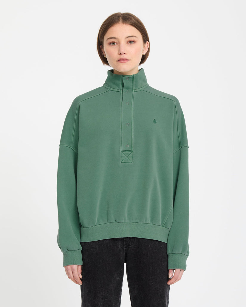 Sweatshirt Reetrostone Up - Evergreen