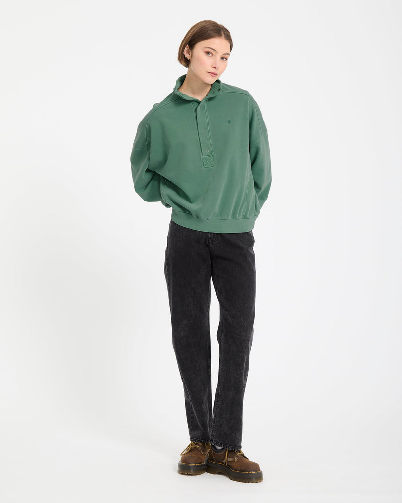 Sweatshirt Reetrostone Up - Evergreen