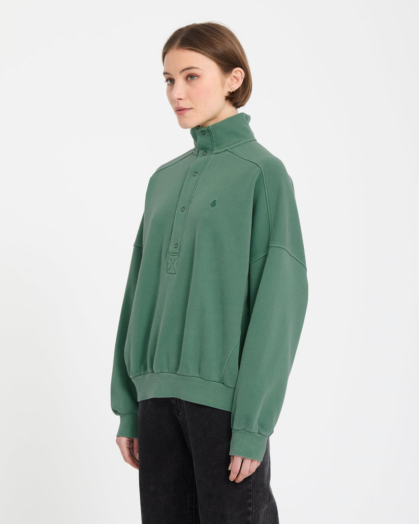 Sweatshirt Reetrostone Up - Evergreen