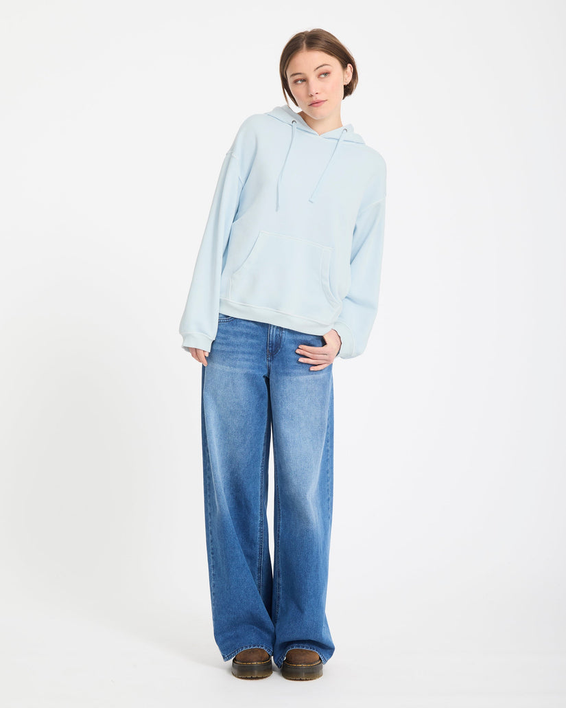 Sweat à capuche Stone Soft - Light Blue Acid