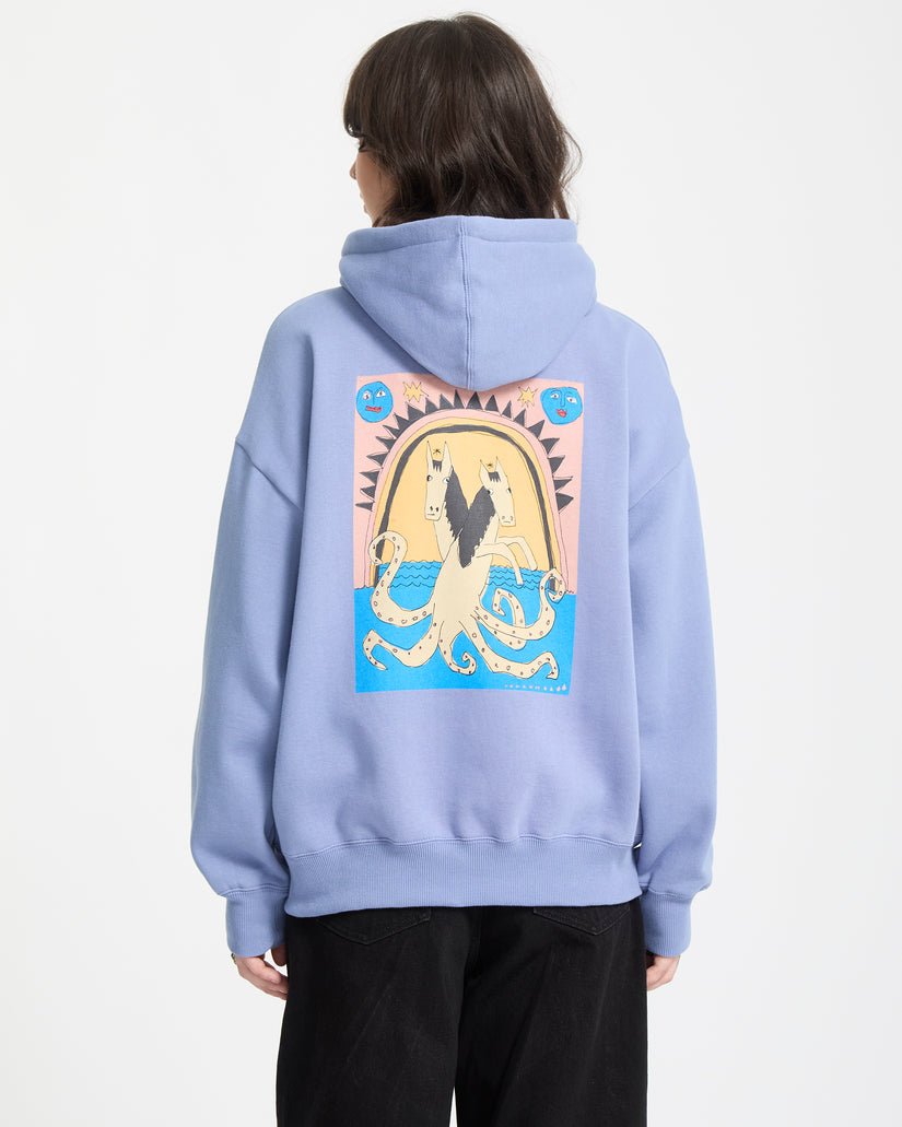 Sweat À Capuche Moove On - Carolina Blue
