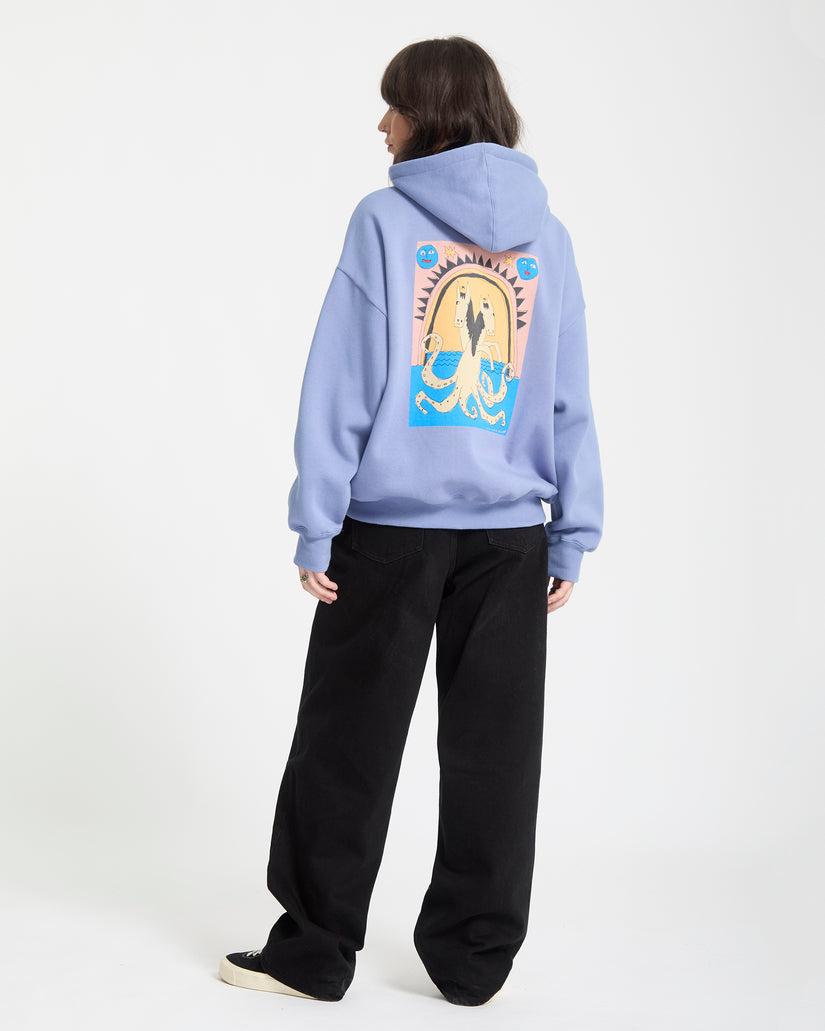 Sweat À Capuche Moove On - Carolina Blue