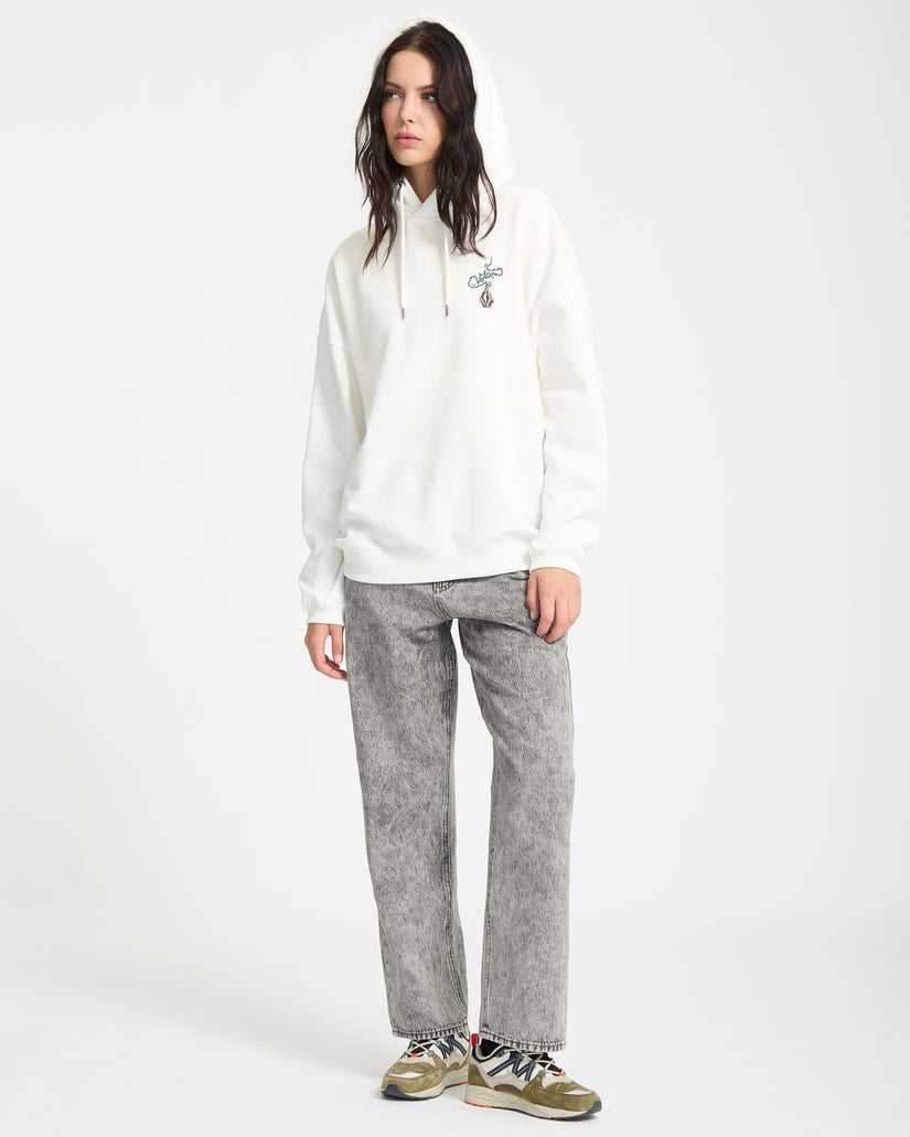 Sweat À Capuche Radical Daze - Star White