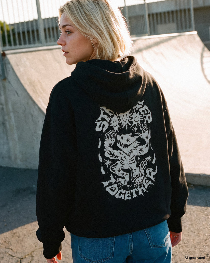 Sweat à capuche Moove On - Vintage Black