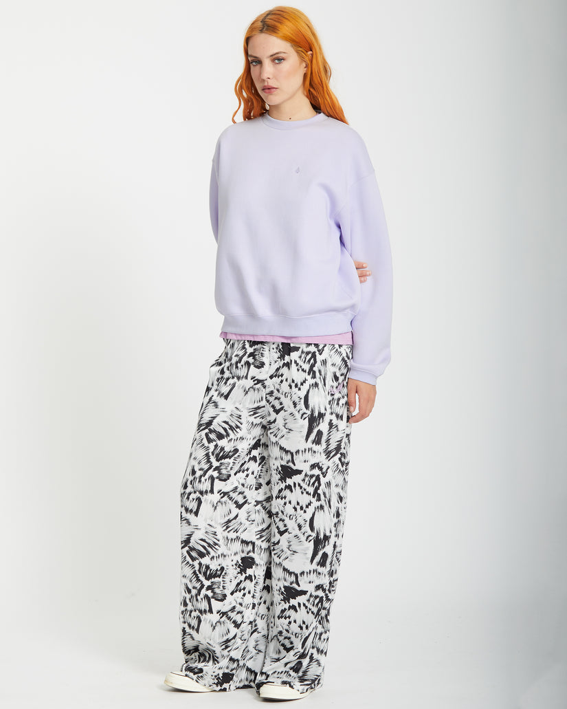 Sweatshirt Stone Heart Up - DUSTY LAVENDER