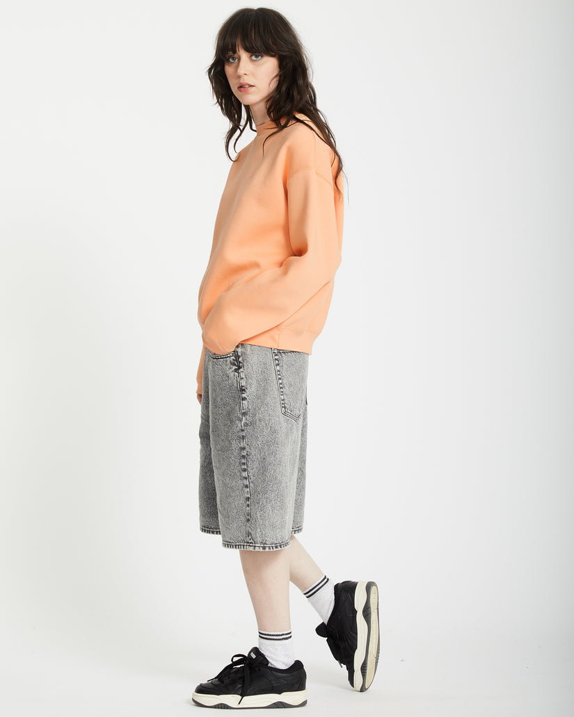 Sweatshirt Stone Heart Up - PALE PEACH