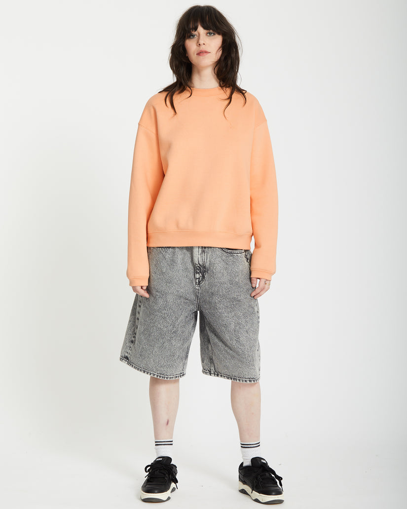 Sweatshirt Stone Heart Up - PALE PEACH