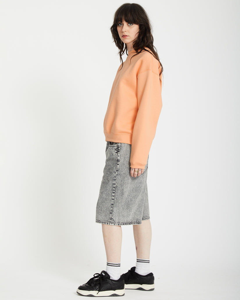 Sweatshirt Stone Heart Up - PALE PEACH