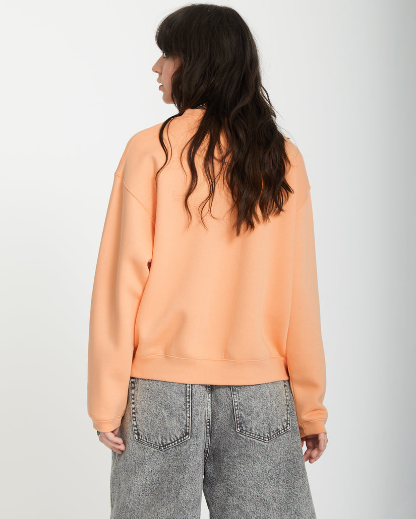 Sweatshirt Stone Heart Up - PALE PEACH